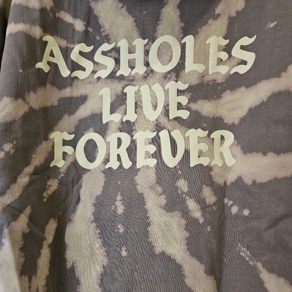 NWT Assholes Live Forever Hoodie Small - Picture 3 of 5